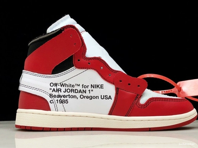 Cheap LUCY Off-White Retro 1 Air Ten AA3834-101 The Chicago Jordan 0812